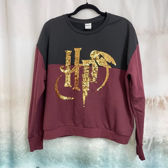 Harry Potter Sequined Logo long sleeve top - Picture 1 of 5